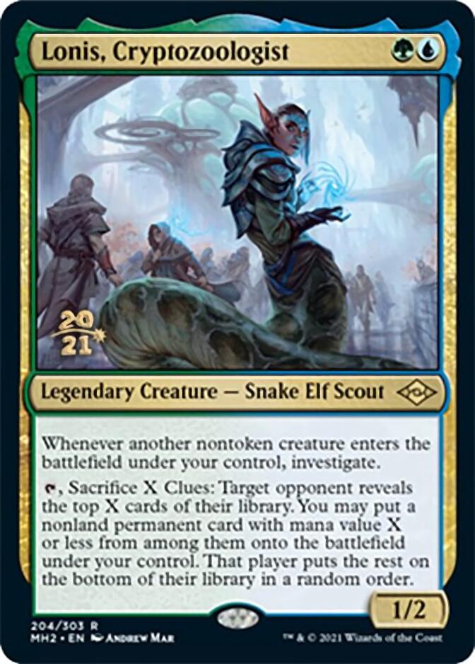 Lonis, Cryptozoologist [Modern Horizons 2 Prerelease Promos] | Webway Games