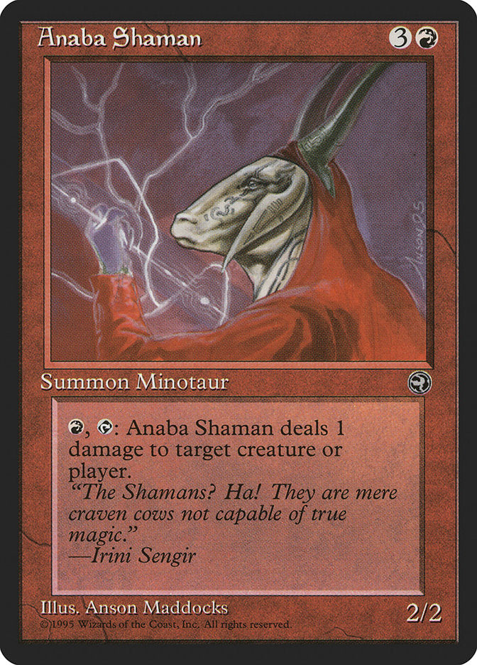 Anaba Shaman (Irini Sengir Flavor Text) [Homelands] | Webway Games