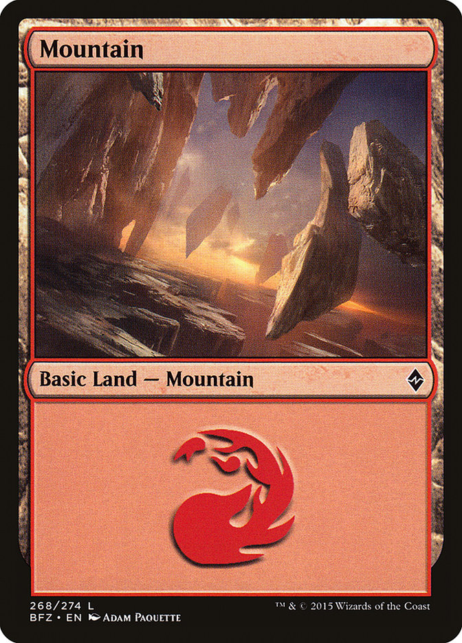 Mountain (#268a) [Battle for Zendikar] | Webway Games