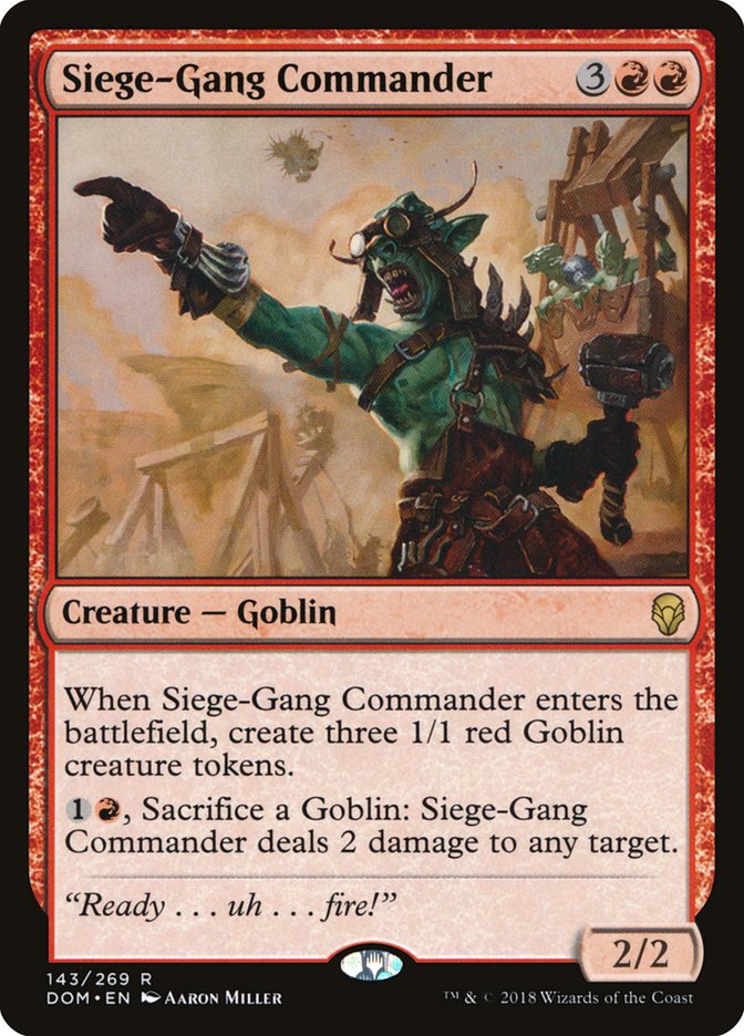 Siege-Gang Commander [Dominaria] | Webway Games