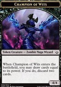 Champion of Wits // Warrior Double-sided Token [Hour of Devastation Tokens] | Webway Games