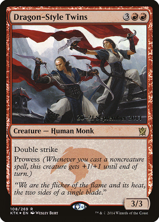 Dragon-Style Twins  (Prerelease) [Khans of Tarkir Prerelease Promos] | Webway Games