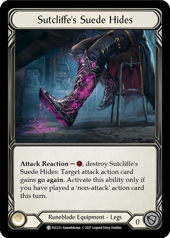 Sutcliffe's Suede Hides [ELE225] (Tales of Aria)  1st Edition Cold Foil | Webway Games