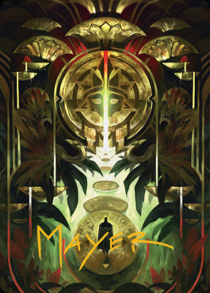 Jetmir's Garden 1 Art Card (Gold-Stamped Signature) [Streets of New Capenna Art Series] | Webway Games