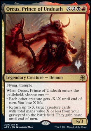 Orcus, Prince of Undeath (Promo Pack) [Dungeons & Dragons: Adventures in the Forgotten Realms Promos] | Webway Games