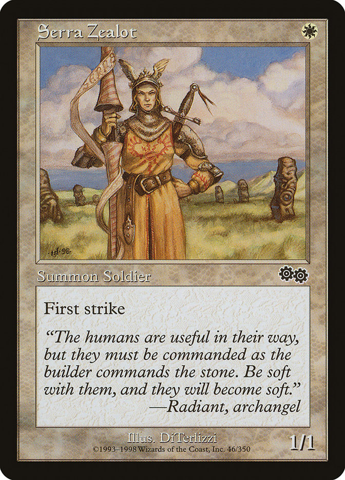 Serra Zealot [Urza's Saga] | Webway Games