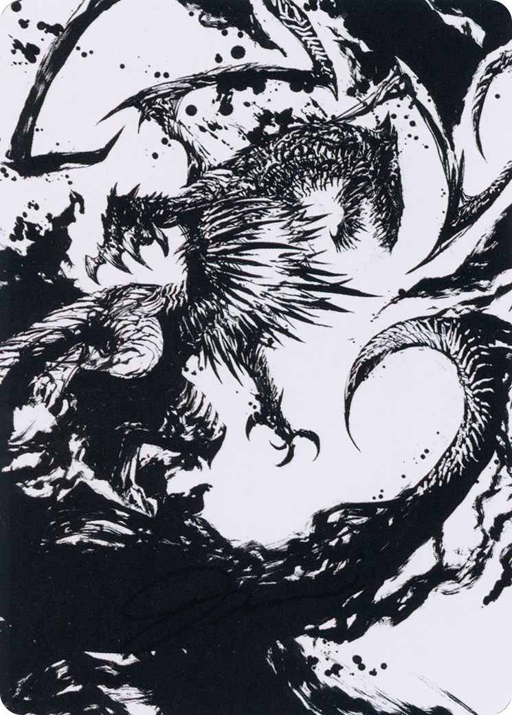 Skithiryx, the Blight Dragon Art Card [March of the Machine Art Series] | Webway Games