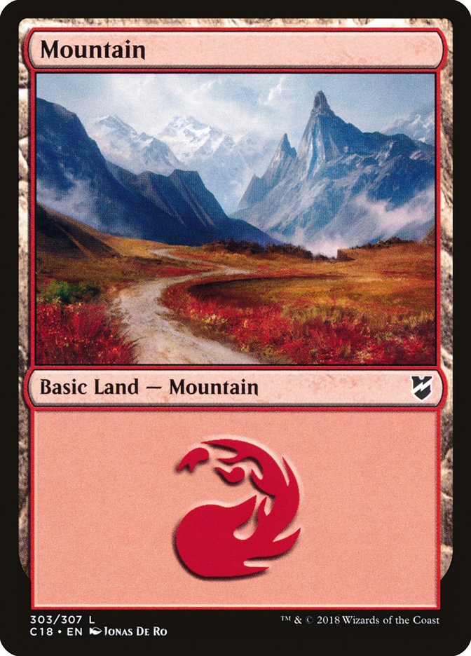 Mountain (#303) [Commander 2018] | Webway Games