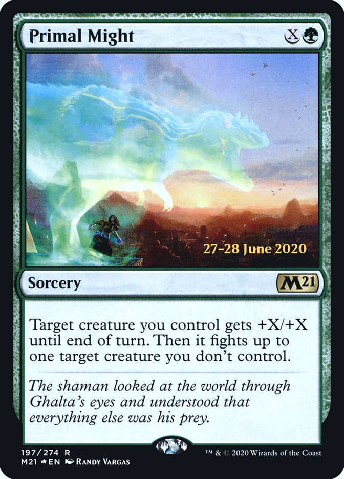 Primal Might  [Core Set 2021 Prerelease Promos] | Webway Games