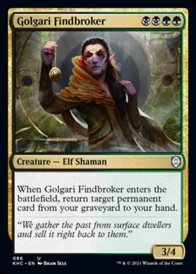Golgari Findbroker [Kaldheim Commander] | Webway Games