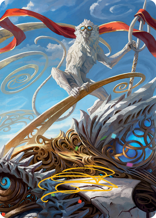 Ragavan, Nimble Pilferer Art Card (Gold-Stamped Signature) [March of the Machine Art Series] | Webway Games