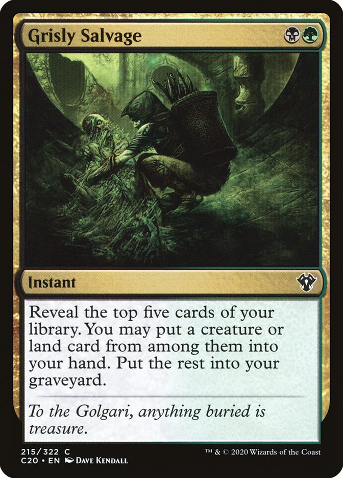 Grisly Salvage [Commander 2020] | Webway Games