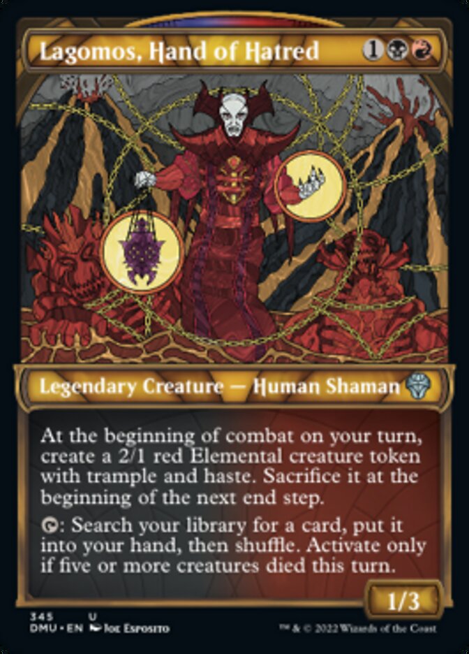 Lagomos, Hand of Hatred (Showcase Textured) [Dominaria United] | Webway Games