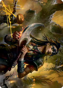 Harvesttide Sentry Art Card (Gold-Stamped Signature) [Innistrad: Midnight Hunt Art Series] | Webway Games