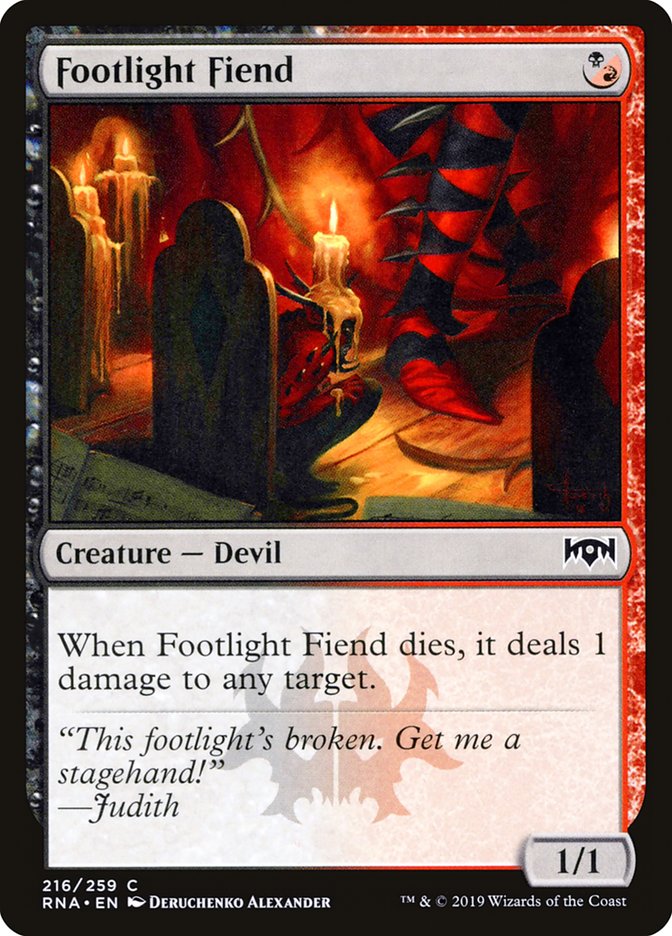 Footlight Fiend [Ravnica Allegiance] | Webway Games