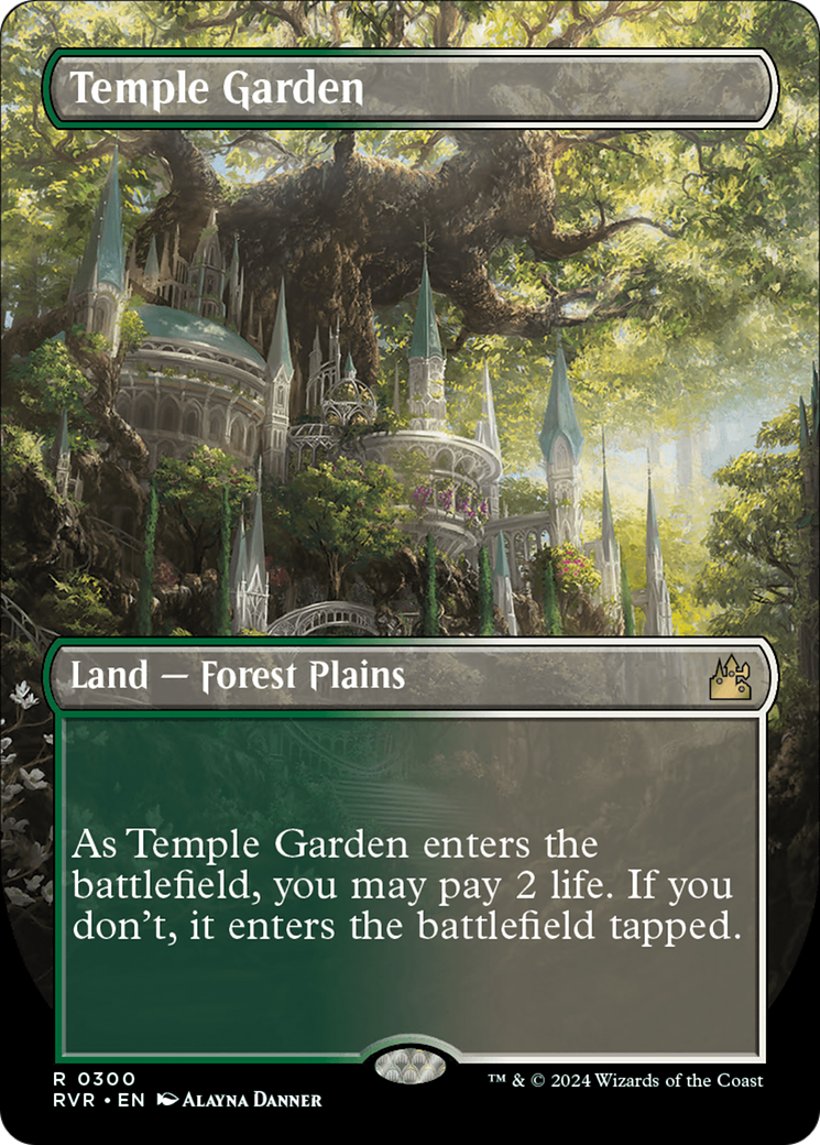 Temple Garden (Borderless) [Ravnica Remastered] | Webway Games
