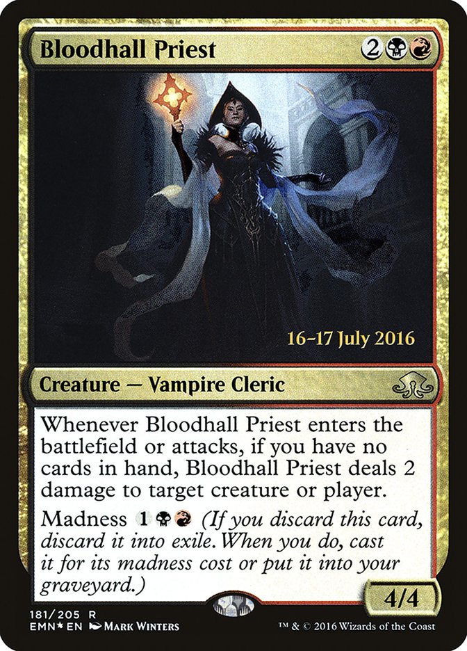 Bloodhall Priest  (Prerelease) [Eldritch Moon Prerelease Promos] | Webway Games
