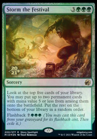 Storm the Festival [Innistrad: Midnight Hunt Prerelease Promos] | Webway Games