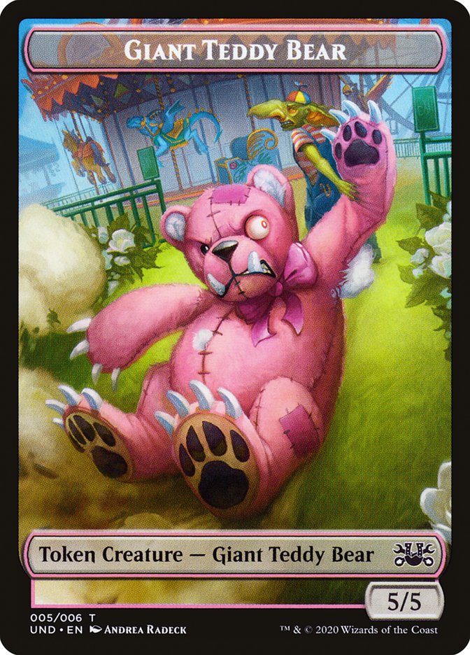 Giant Teddy Bear // Acorn Stash Double-sided Token [Unsanctioned Tokens] | Webway Games