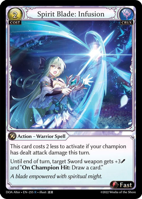 Spirit Blade: Infusion (255) [Dawn of Ashes: Alter Edition] | Webway Games