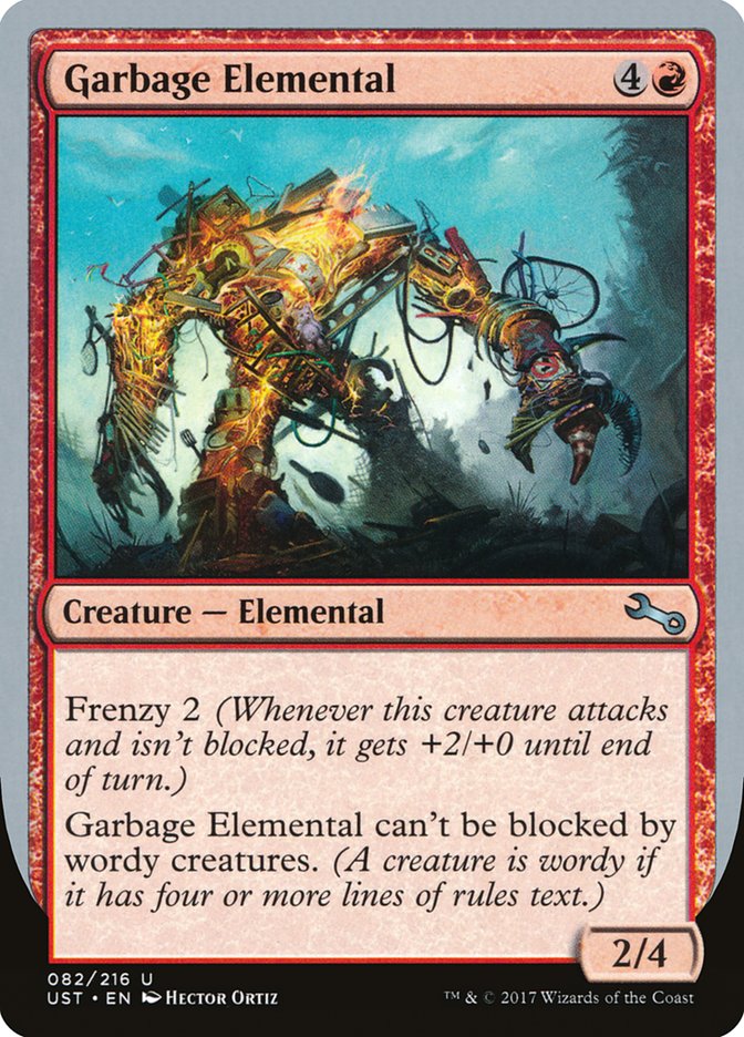 Garbage Elemental (2/4 Creature) [Unstable] | Webway Games