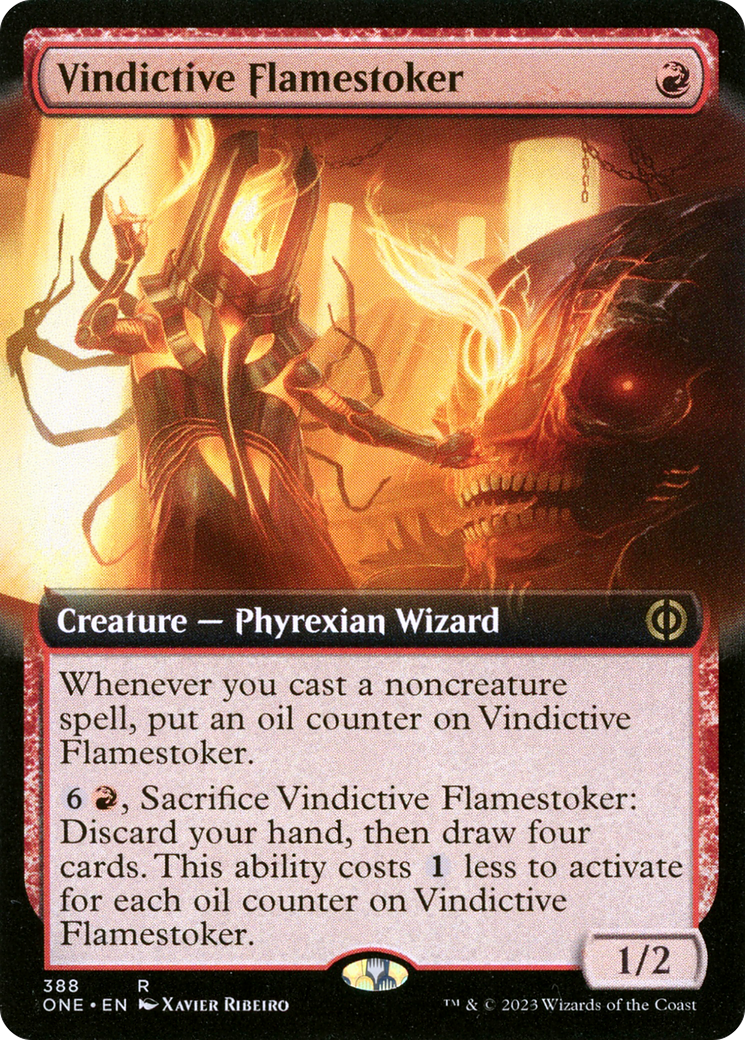 Vindictive Flamestoker (Extended Art) [Phyrexia: All Will Be One] | Webway Games