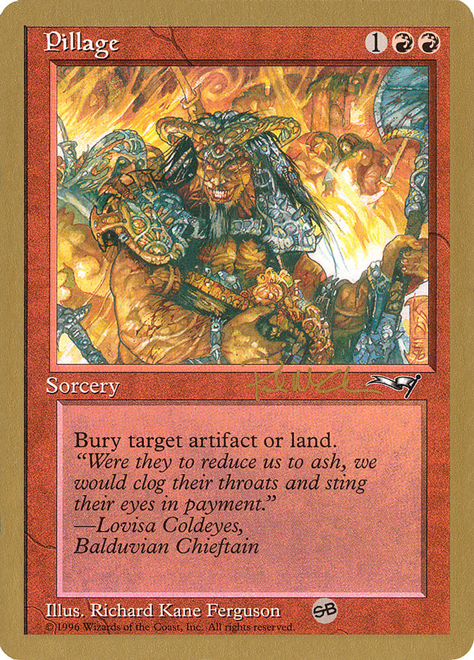 Pillage (Paul McCabe) (SB) [World Championship Decks 1997] | Webway Games
