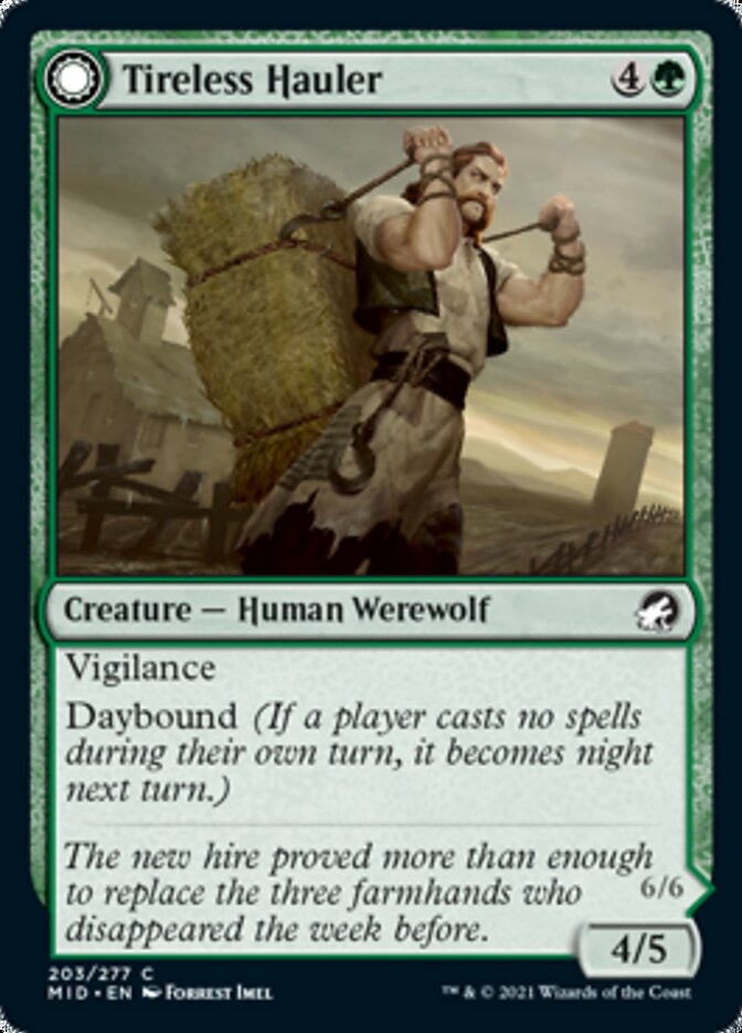 Tireless Hauler // Dire-Strain Brawler [Innistrad: Midnight Hunt] | Webway Games