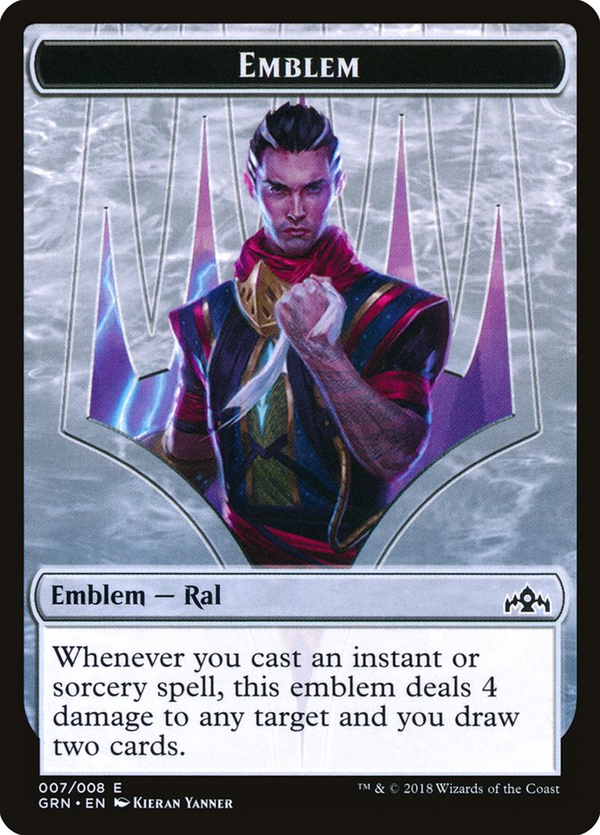 Emblem - Ral, Izzet Viceroy [Guilds of Ravnica Tokens] | Webway Games