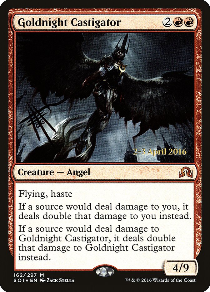 Goldnight Castigator (Prerelease) [Shadows over Innistrad Prerelease Promos] | Webway Games