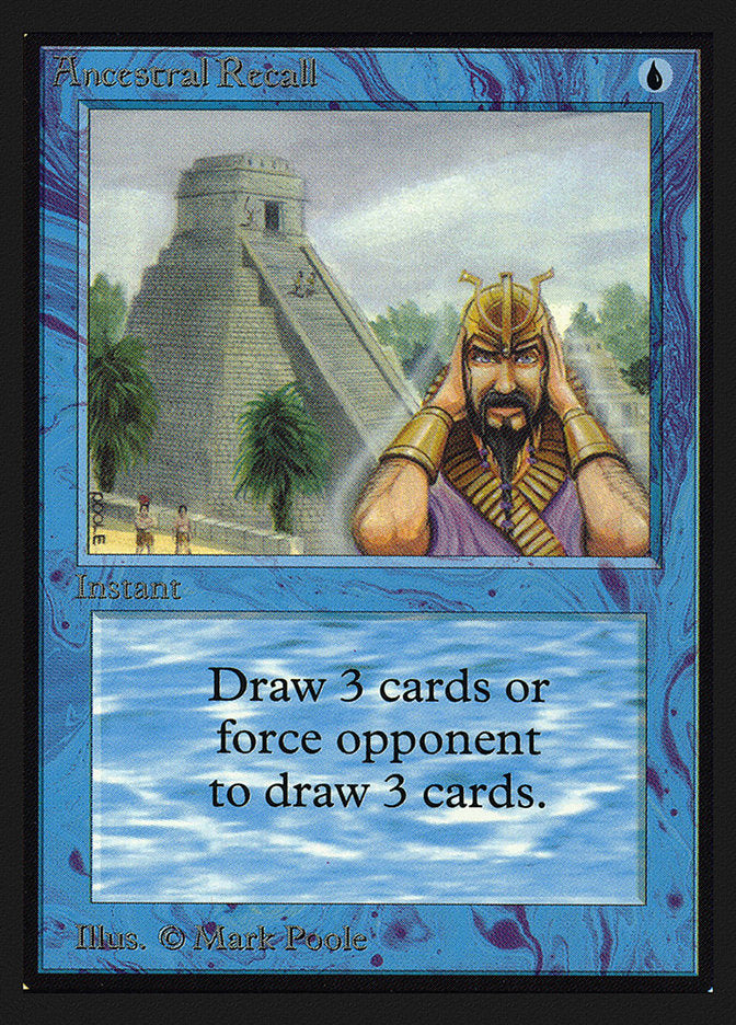 Ancestral Recall (CE) [Collectors’ Edition] | Webway Games
