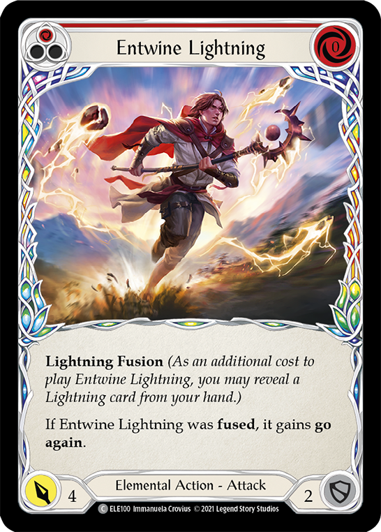 Entwine Lightning (Red) [ELE100] (Tales of Aria)  1st Edition Normal | Webway Games