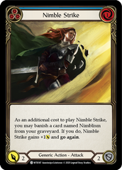 Nimble Strike (Blue) [U-WTR187] (Welcome to Rathe Unlimited)  Unlimited Rainbow Foil | Webway Games