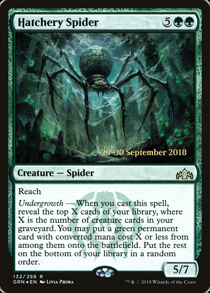 Hatchery Spider  (Prerelease) [Guilds of Ravnica Prerelease Promos] | Webway Games