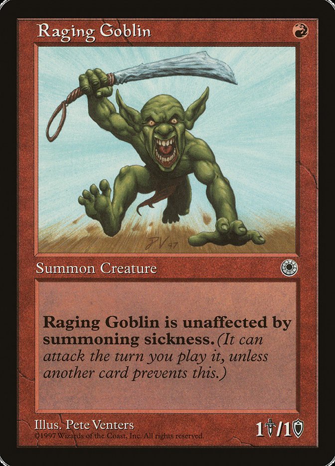 Raging Goblin (No Flavor Text) [Portal] | Webway Games