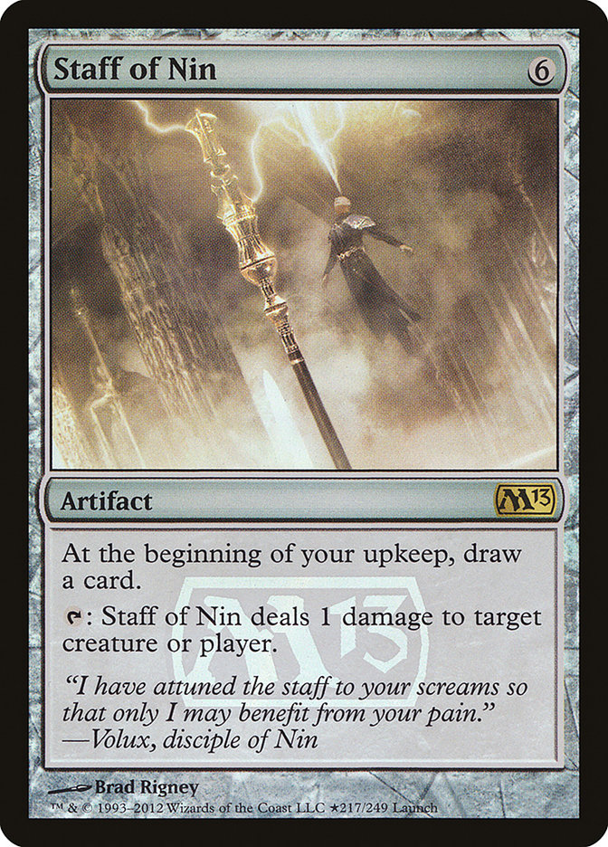 Staff of Nin [Magic 2013 Prerelease Promos] | Webway Games