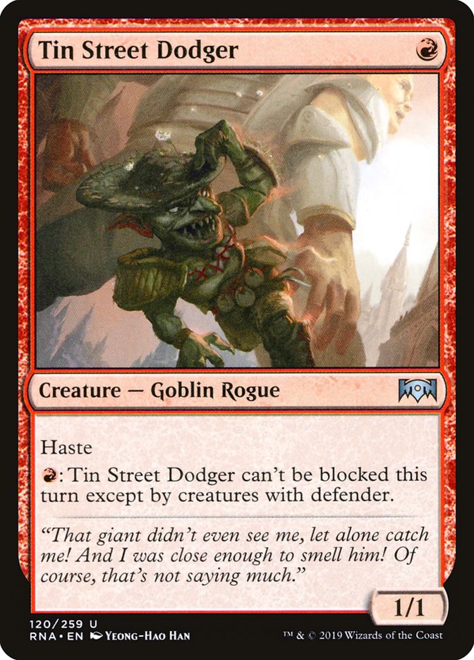 Tin Street Dodger [Ravnica Allegiance] | Webway Games