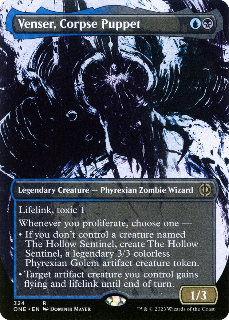Venser, Corpse Puppet (Borderless Ichor) [Phyrexia: All Will Be One] | Webway Games
