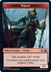 Pirate // Treasure Double-sided Token [Core Set 2021 Tokens] | Webway Games