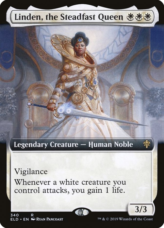 Linden, the Steadfast Queen (Extended Art) [Throne of Eldraine] | Webway Games