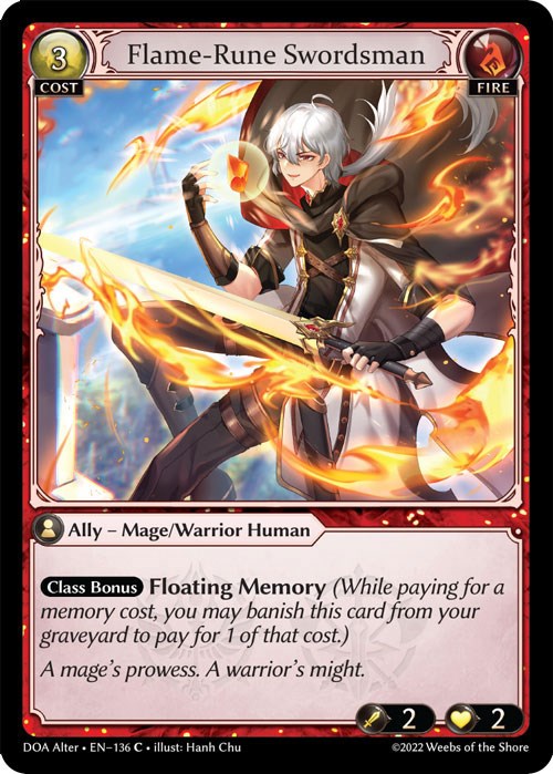 Flame-Rune Swordsman (136) [Dawn of Ashes: Alter Edition] | Webway Games