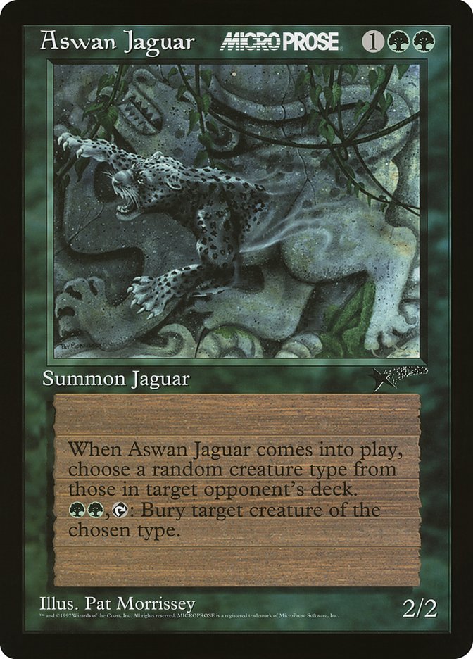 Aswan Jaguar (Oversized) [MicroProse Promos] | Webway Games
