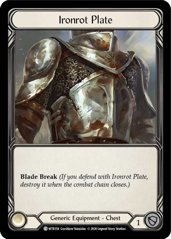 Ironrot Plate [U-WTR156] (Welcome to Rathe Unlimited)  Unlimited Rainbow Foil | Webway Games