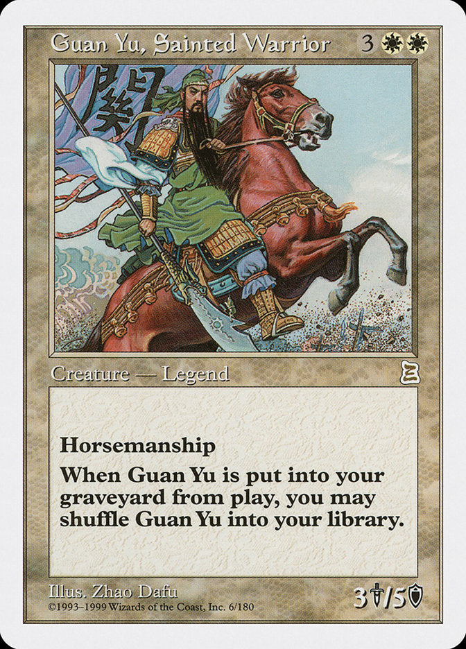 Guan Yu, Sainted Warrior [Portal Three Kingdoms] | Webway Games