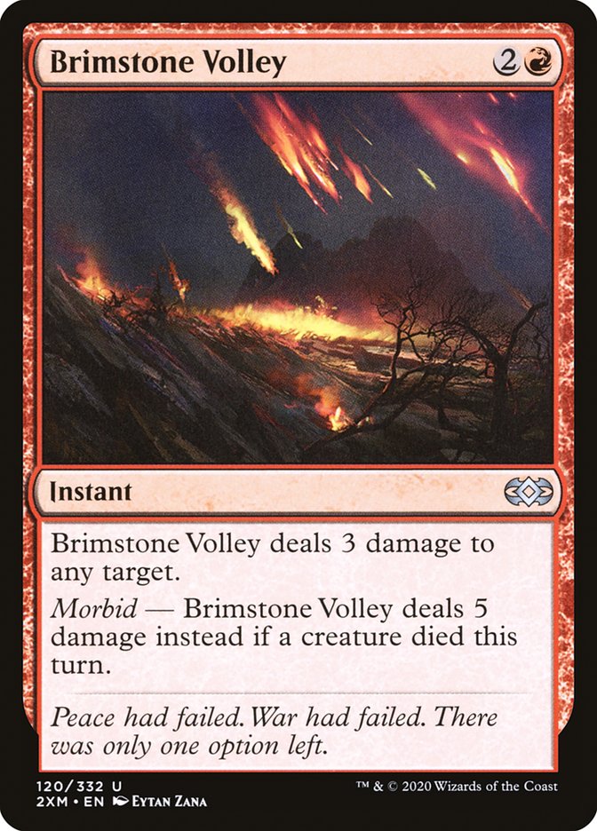 Brimstone Volley [Double Masters] | Webway Games