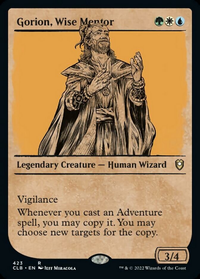 Gorion, Wise Mentor (Showcase) [Commander Legends: Battle for Baldur's Gate] | Webway Games