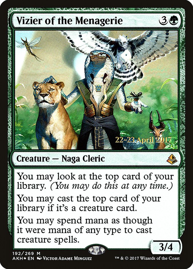 Vizier of the Menagerie  (Prerelease) [Amonkhet Prerelease Promos] | Webway Games