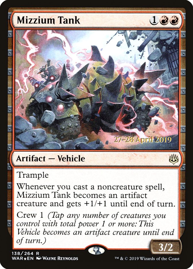 Mizzium Tank  [War of the Spark Prerelease Promos] | Webway Games