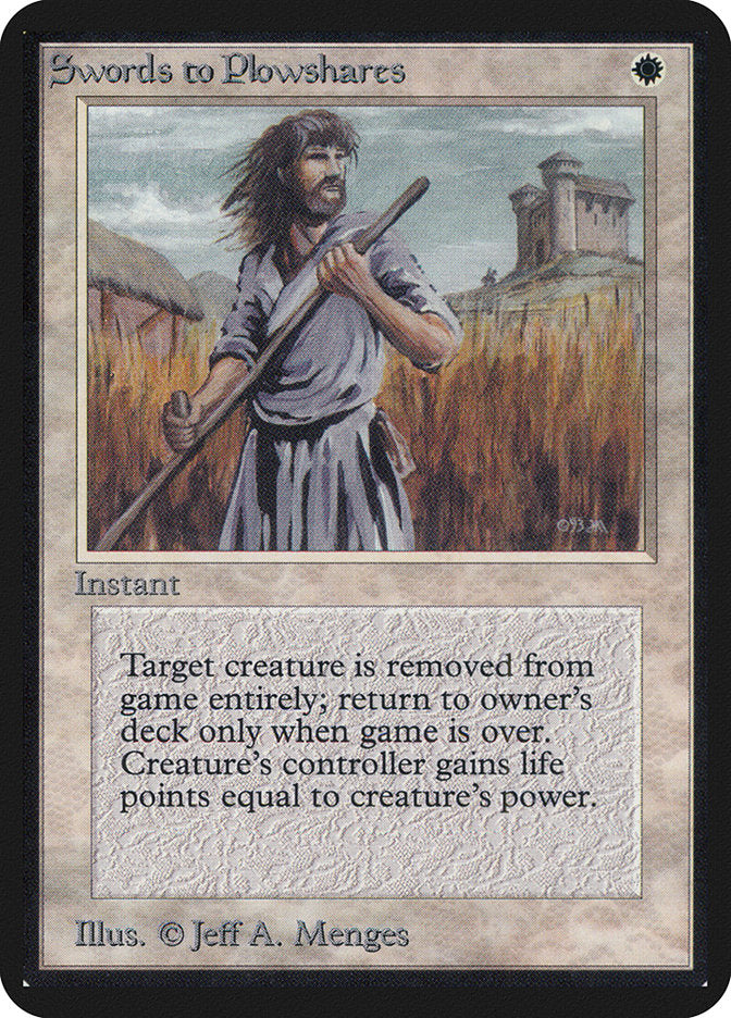 Swords to Plowshares [Limited Edition Alpha] | Webway Games