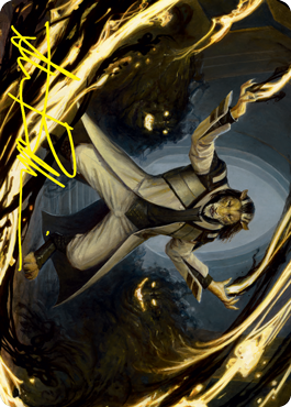 Leonin Lightscribe Art Card (Gold-Stamped Signature) [Strixhaven: School of Mages Art Series] | Webway Games